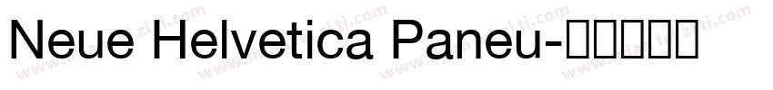 Neue Helvetica Paneu字体转换